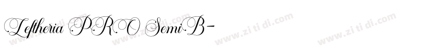 Leftheria PRO SemiB字体转换